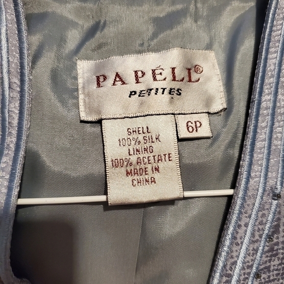 Adrianna Papell 100% Silk  2PC Skirt  & Jacket - Picture 4 of 5